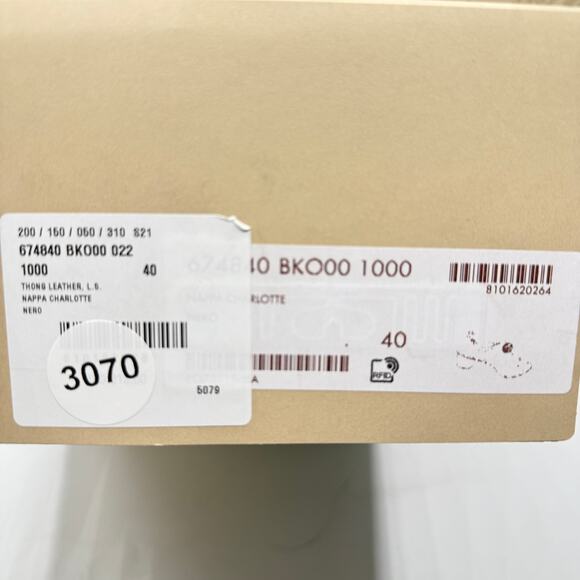 Gucci Double G Marmont Thong Sandals Nappa Charlotte Nero Black Size EU 40 US 10 - Picture 10 of 10